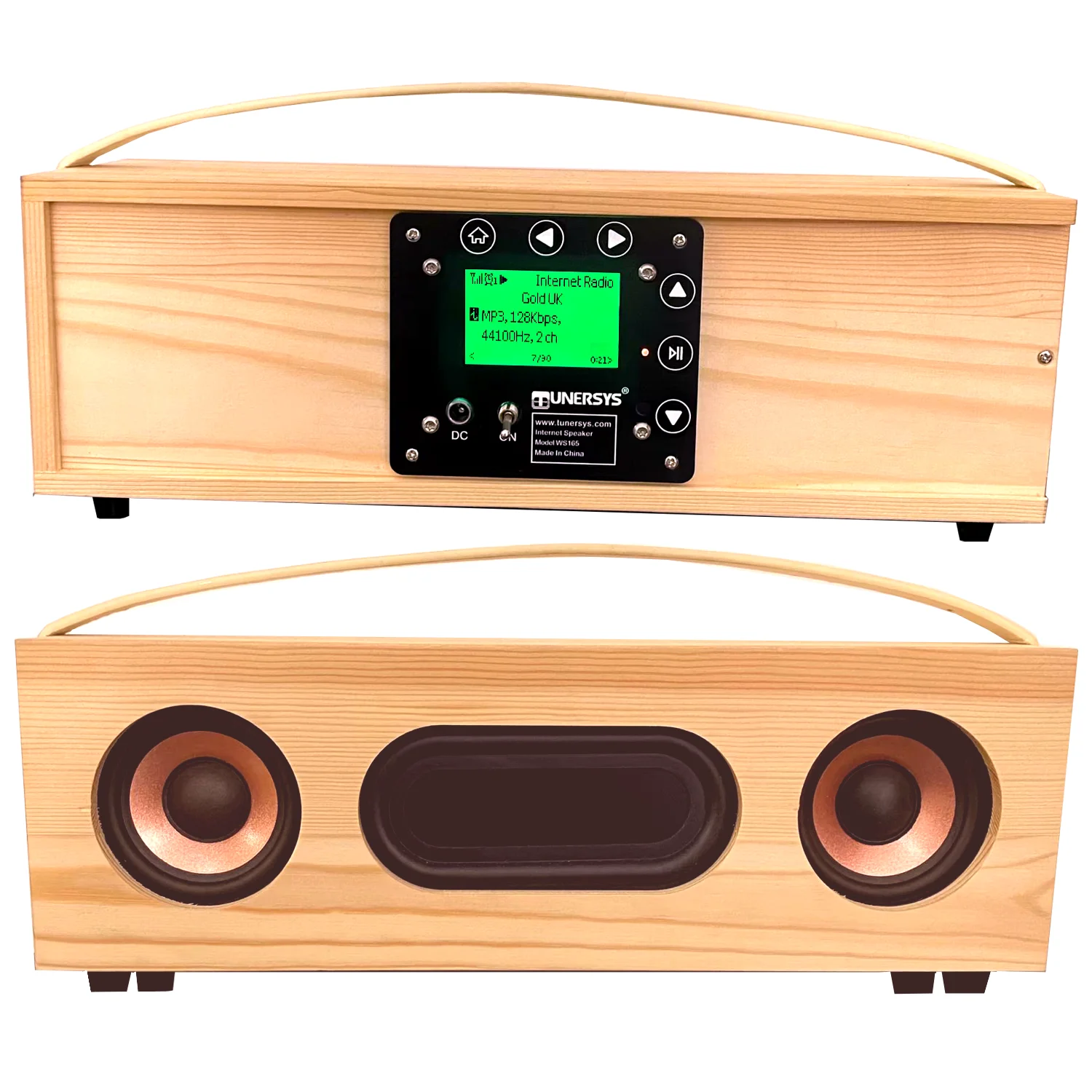 

Портативный HiFi-динамик, Деревянный винтажный сетевой радиоприемник, Интернет, Wi-Fi с батареей большой емкости 3000 мА, беспроводная стерео-система с Bluetooth
