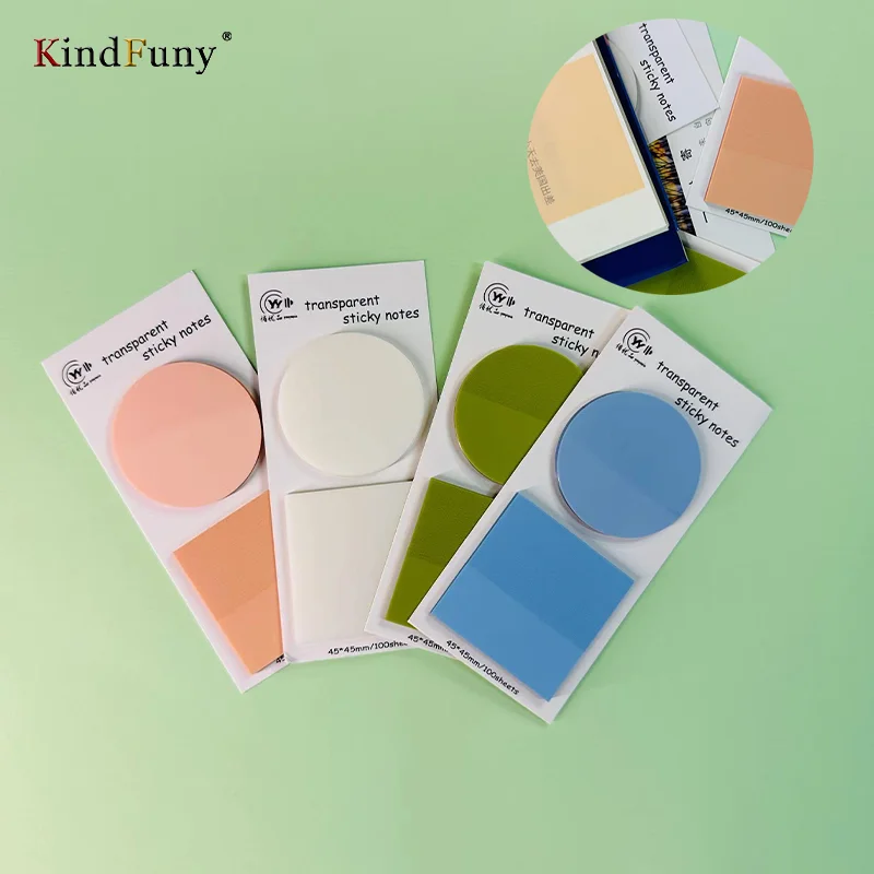 KindFuny Post It Self Stick Notes Self-adhesive Sticky Note Cute Notepads Posted Writing Pads Stickers Paper 100 Sheets/pad 80 sheets novelty cute sticky notes candy bear kawaii aesthetic memo pads writing journaling post notepads office stationery tab