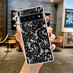 Clear Lace Printed Soft TPU Phone Case - Pixel 9 Pro (A1)