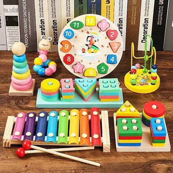 Baby Puzzle Montessori Wooden Toys 0 6 12 Months for Children Kids Educational Toys Boy Girl Baby Learning Development Games 2