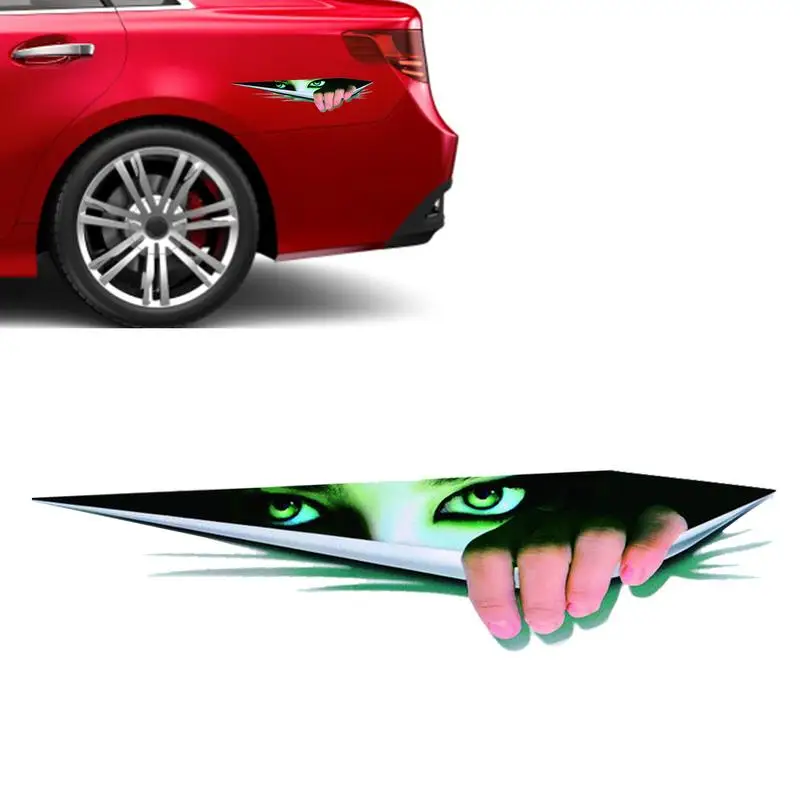 

Peeking Eyes Sticker Simulation Peeking Bumper Sticker For Cars Peel & Stick Vinyl Decal Funny 3D Car Sticker