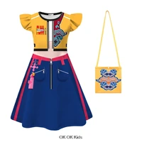Costume de cosplay KPop Demon Hunters, vêtements pour enfants, robes de dessin animé pour bébés filles, robe décontractée pour filles et sac, cadeaux de vacances 4