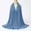 Foulard Hijab en mousseline de soie pour Femme, voile musulman ramadan ,hijab femme musulman,foulard musulmane pour femme, foulard mousseline en Jersey doux de haute qualité hijab islam voile femme musulman,70*180cm