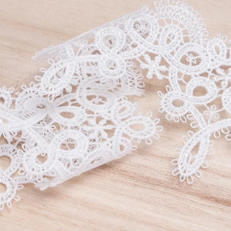 6.5CM Guipure Lace Fabric Trim Embroidery Lace Fabric Applique Dress Sewing Ribbon 1Yards lace ribbon,lace fabric,lace sewing accessories,lace sewing supplies,lace accessories,lace garment accessories,lace decoration,clothing craft accessories