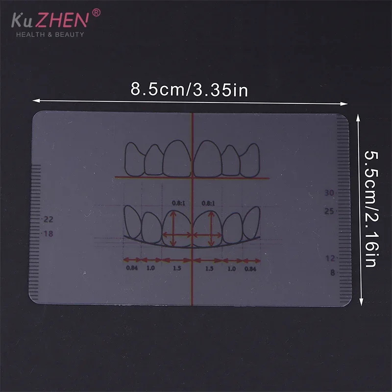 1개 치과 실험실 틀니 도면 및 정렬 치과 자 T자형 검사 대칭 측정 다기능 치과 도구