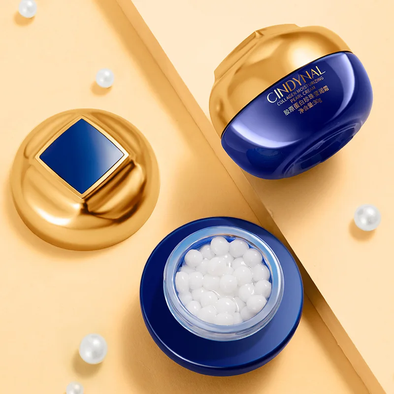 

Collagen Pearl Cream Moisturizing Firm Anti-aging Anti-wrinkle Whitening Face Cream Brighten Shrink Pores Skin Care