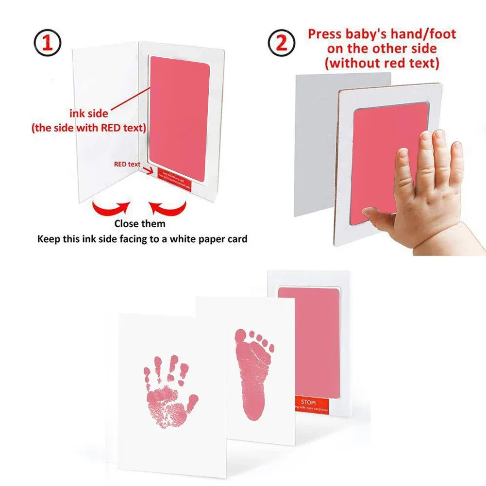 Footprints for Baby Newborn Handprint Safe Non-Toxic Baby Shower Gift Newborn Things New Born Photography Items