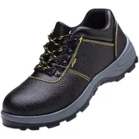 Southeast Asia Men's Safety Shoes Steel Toe Anti Crush And Piercing Black Comfortable Breathable Lightweight Workwear