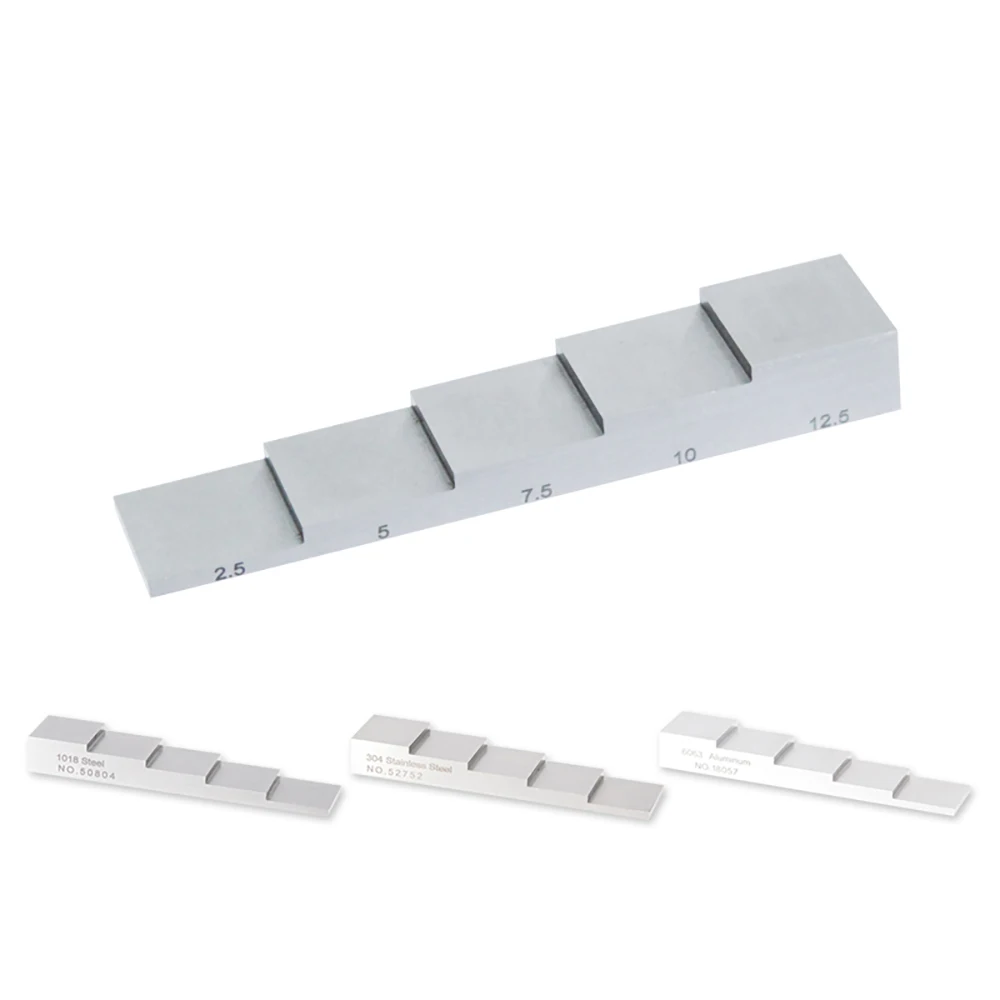 

YUSHI NDT 2.5mm /5.0mm /7.5mm /10mm /12.5mm 5 Step Ultrasonic Block Stainless Steel