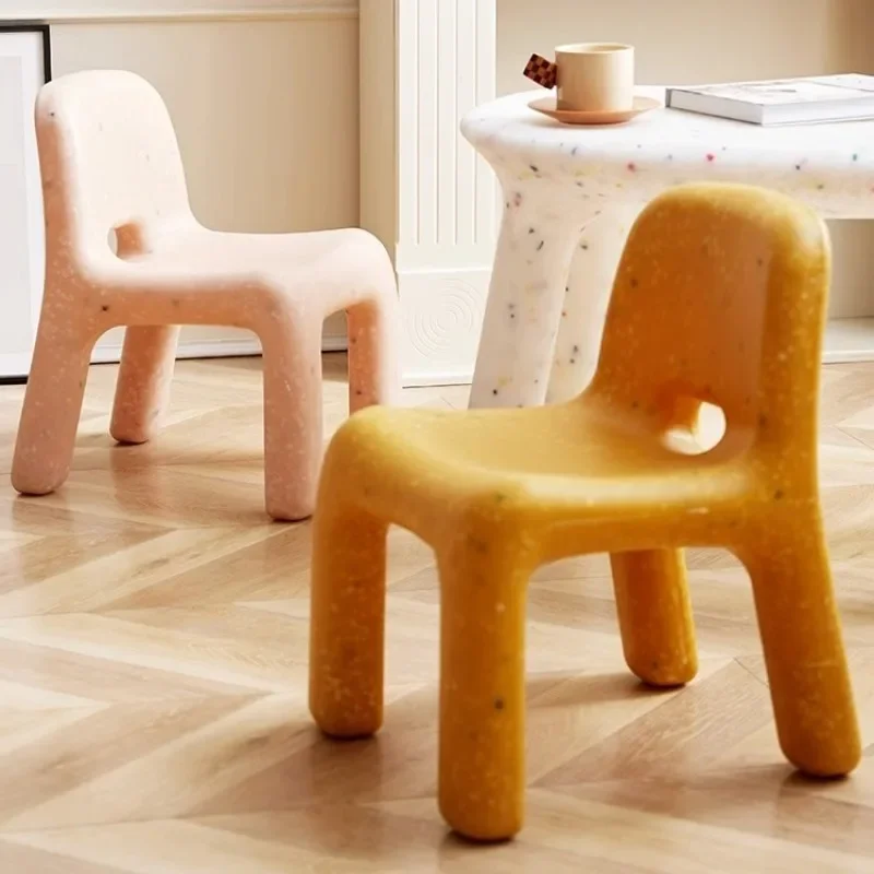 Kindergarten Plastic chair for kids Antislip desk chair for girls Children Portable chairs kids Space saving furniture