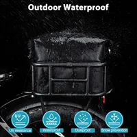 Panier de vélo arrière, sac de support de chargement de vélo, panier avant de grande capacité pour vélo électrique, paniers de vélo, support arrière pour voyage en plein air, Shopping 6