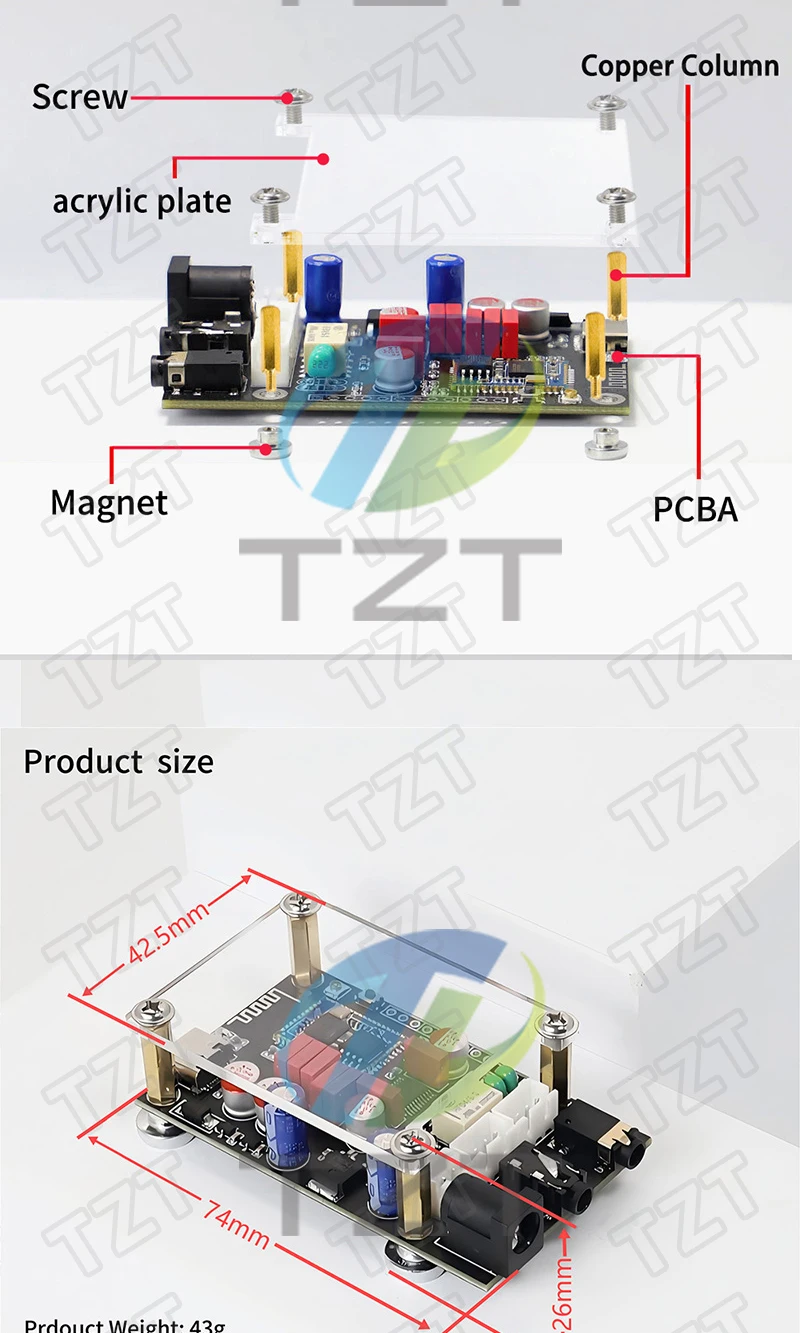 DC8-24V XY-LA02 Qualcomm QCC5125 + PCM5102A Bluetooth Audiophile Bluetooth 5.1 Decoder Board APTX LDAC Verlustfreie HD-Klangqualität – Detail 6