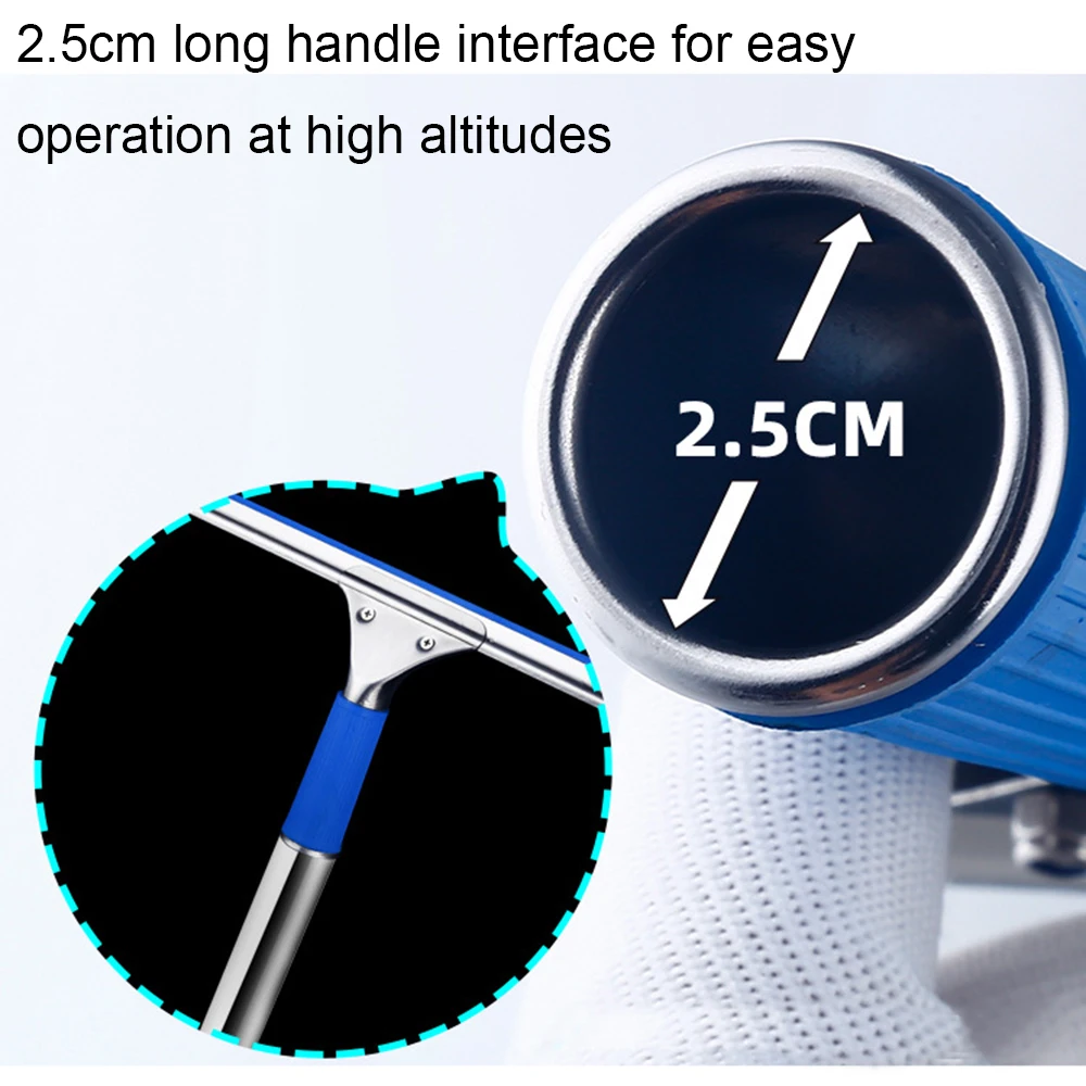 15/25/35/45cm Blue Window Glass Cleaning Squeegee Blade Wiper Cleaner Home Shower Bathroom B53B