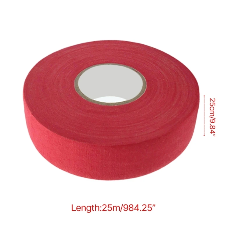 1 Roll Hockey Tape, 27 Yards Hockey Tape, Self-Adhesive Ice Hockey Grip Tape Racquet Cloth Tape for Hockey Handle G99D