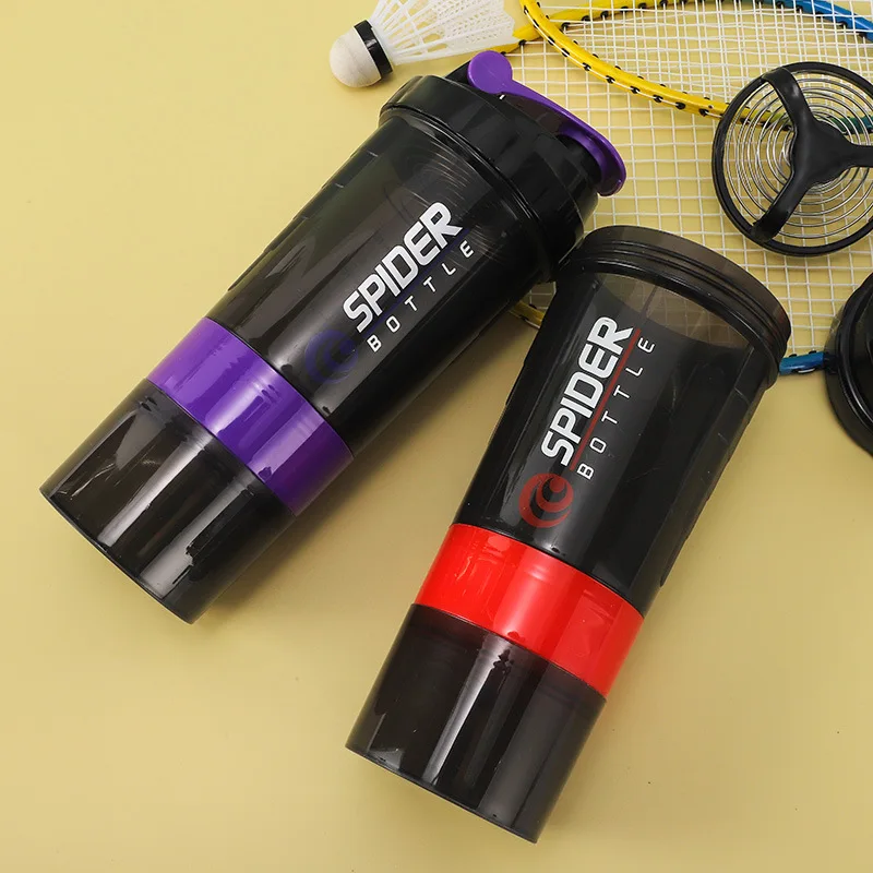 3 Layers Shaker Protein Bottle Powder Shake Cup Large Capacity Water Bottle Mixing Cup Body Building Exercise Mixing