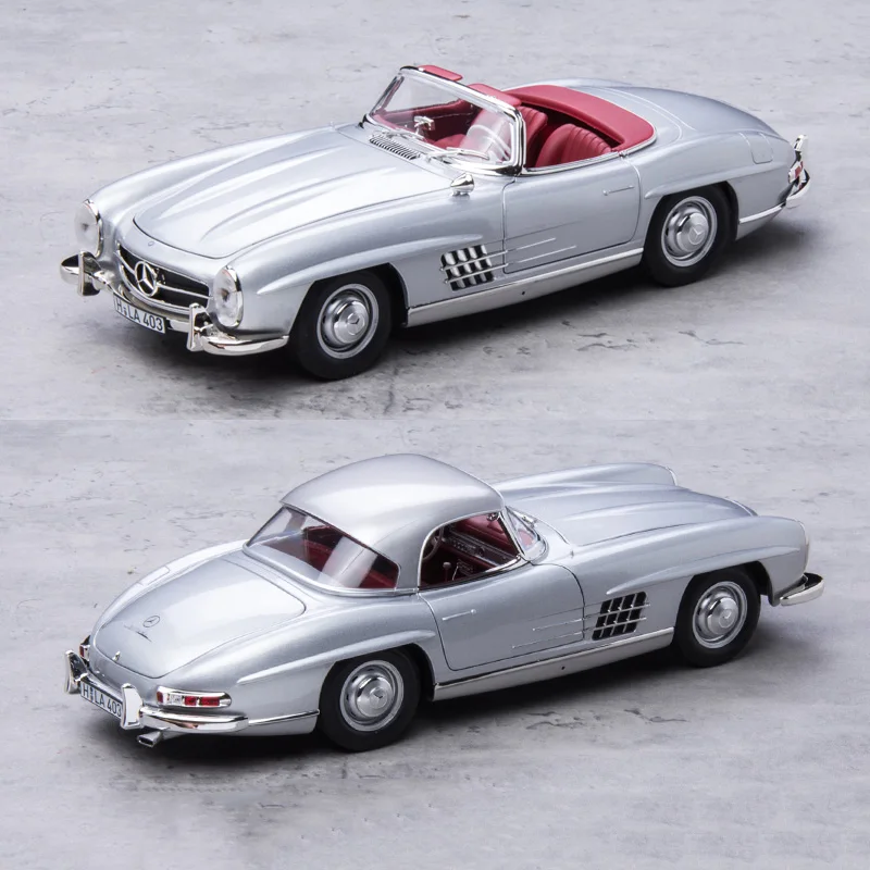 Diecast 118 Scale Mercedesbenz 300sl 1957 Convertible Classic Car