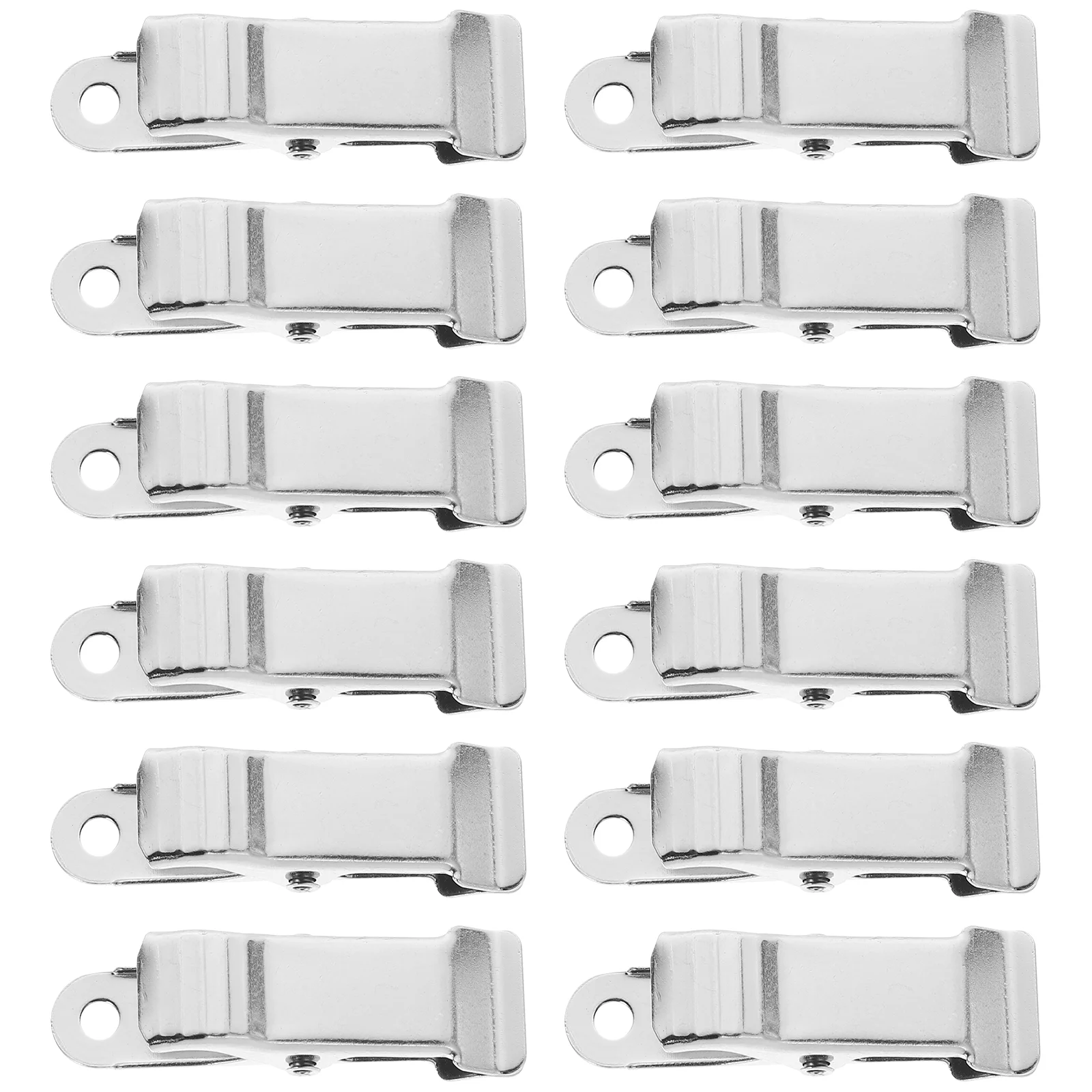 

12pcs Metal Mini Clip Spring Clip Crocodile Clip Tiny Clip for Paper Photos File Crafts