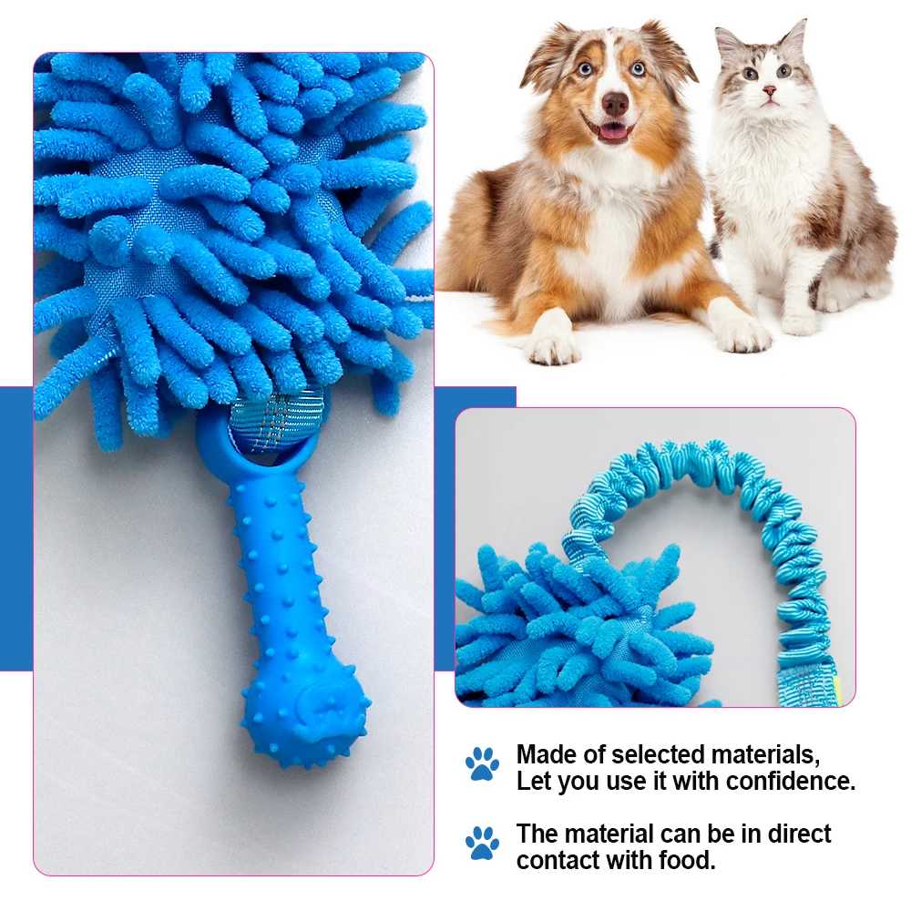 1pc Dog Toys Plush Dogs Chew Toy Cleaning Teeth Durable Training Interactive Home Outing Play Pet Supplies for Medium Large Dogs 3