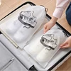 Shoes Storage Bag Clear Drawstring Dustproof Pouch Travel Shoes Organizer Transparent Shoe Packing Bag Portable Hanging Pouch 3