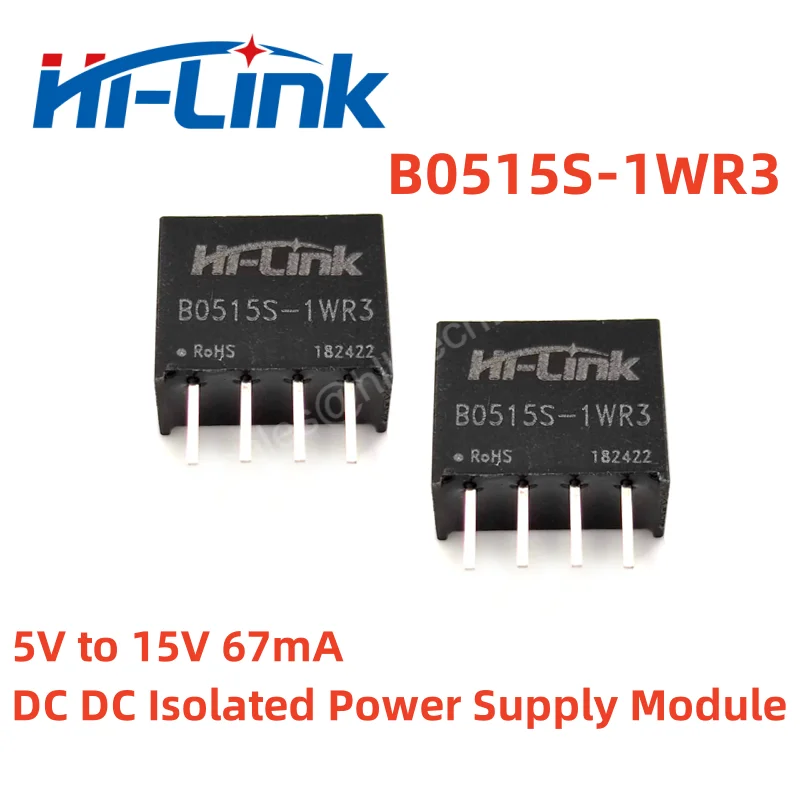 Hilink 5V bis 3,3 V 5V 9V 12V 15V 24V 1W Ausgang DC DC Netzteil modul B0505S-1WR3 B0512S-1WR3 Mini einstellbare Isolation