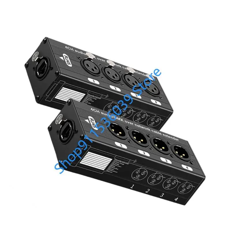 RJ45를 통한 라이브 이벤트 DMX512용 45BB RJ45 4 XLR 어댑터 사운드 전송