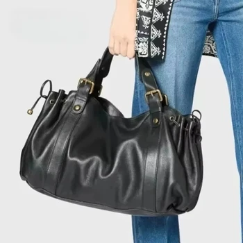 Borsa a Tracolla Semplice per Donne, Elegante e Versatile Borsa Boston, Borsa da Lavoro Interna in Morbido Poliestere