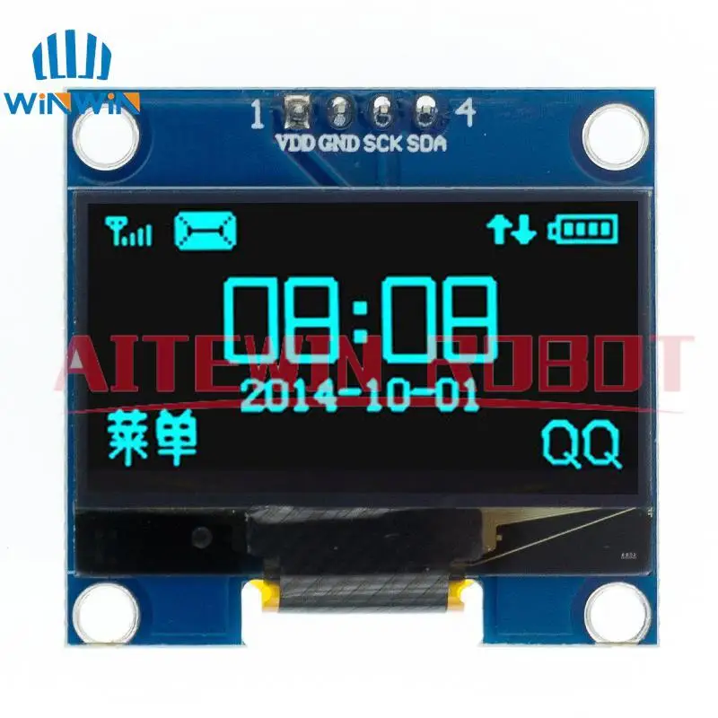 1.3 inch OLED Display Module 1PCS/5PCS SPI/IIC Communicate 128X64 white/blue color