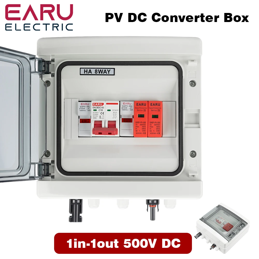 Cuadro Eléctrico Premontado Para Instalación Solar Fotovoltaica | Con Protección Contra Rayos, Fusible DC Y MCB