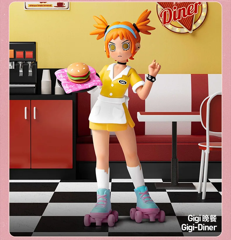 thumbnail image 1 of Original Peach Riot Blind Box Rush Hour Series Anime Figure Gigi Frankie Poppy Collection Desktop Decoration Model Birthday Gift, 1 of 5