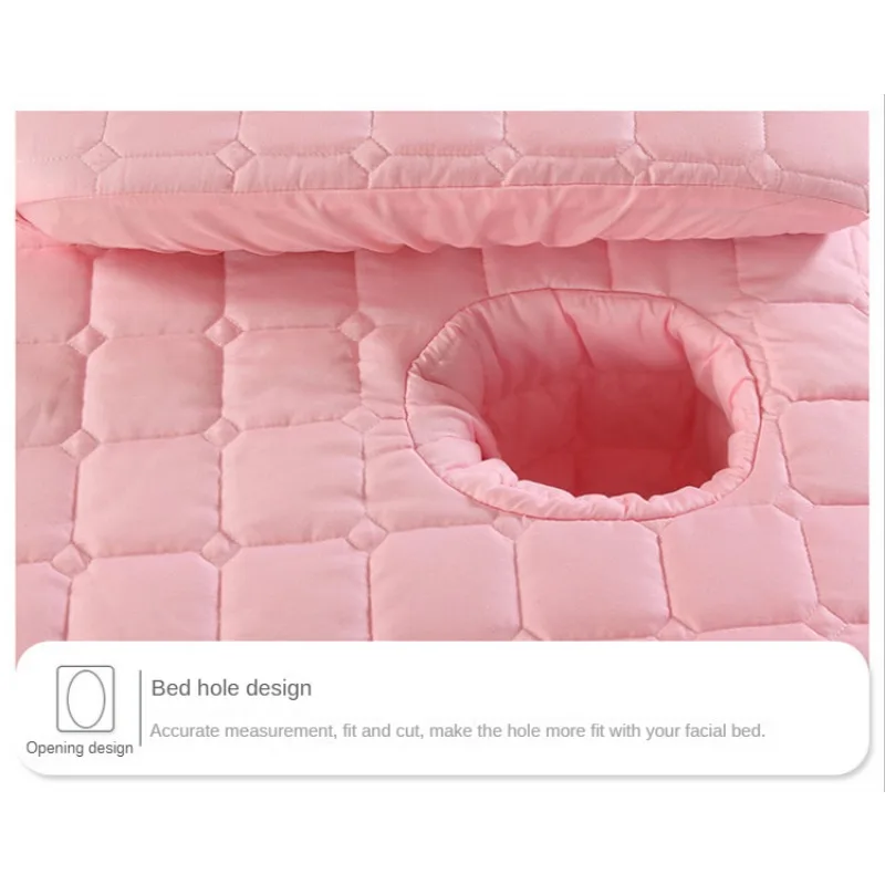 Skin Friendly Bed Sheet Beauty Salon Massage Table Bed Mattress Ultra Soft SPA Cover with Hole Multi Size Colors