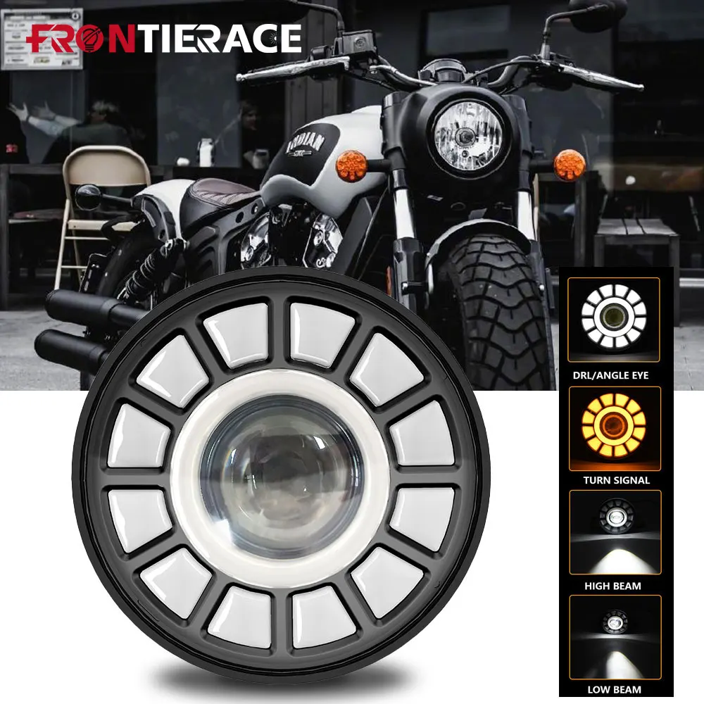 1pc 5.75inch FOG Light Led Lights for Motorcycle Headlights Night