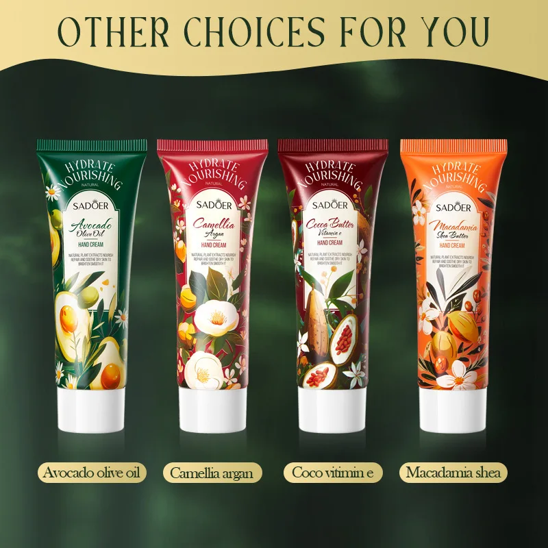 Avocado Nourishing Hand Cream 80g Nourishing Whitening Anti-aging Olive Oil Moisturizing Hand Cream
