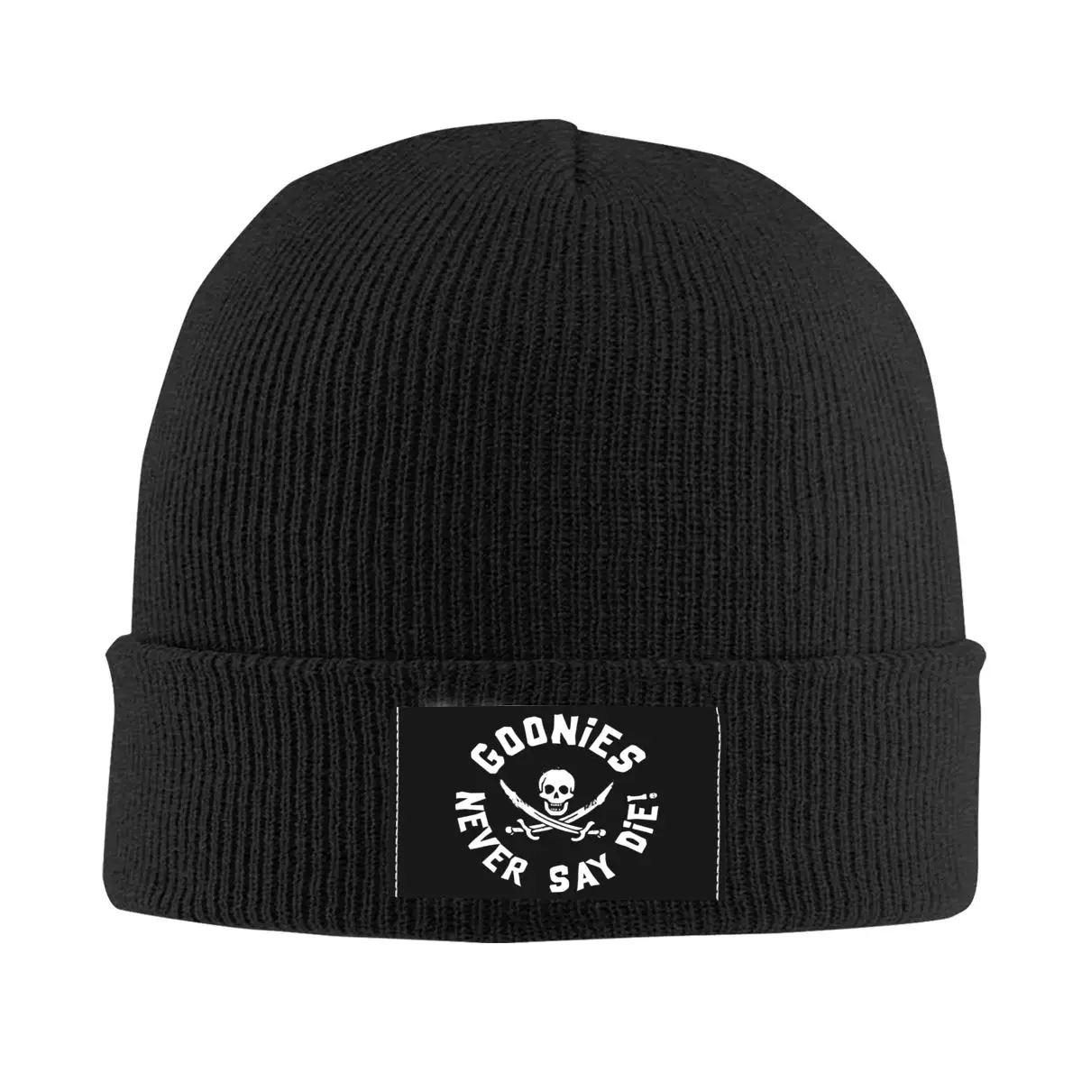 

Vintage The Goonies Skullies Beanies Caps Streetwear Winter Warm Women Men Knitted Hats Adult Never Say Die Sloth Bonnet Hats