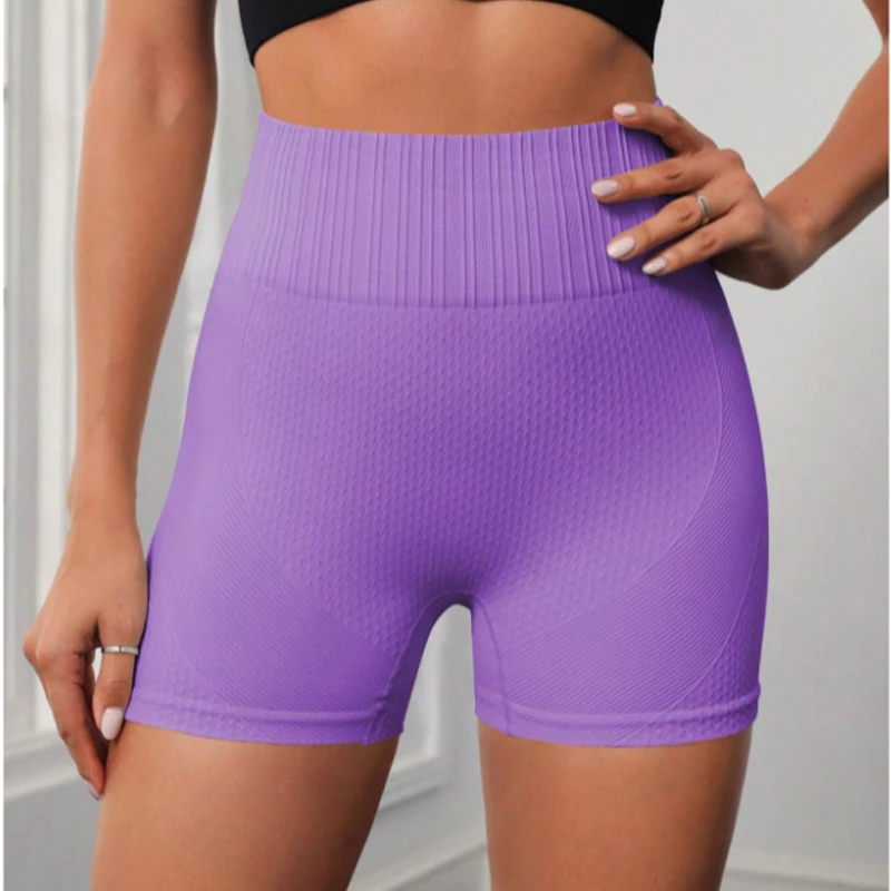 Women's Seamless 4-Piece Yoga Shorts High-Waisted Hip Lift Running Fitness Shorts Sports Shorts Running Shorts Yoga Shorts Workout Shorts Seamless Shorts