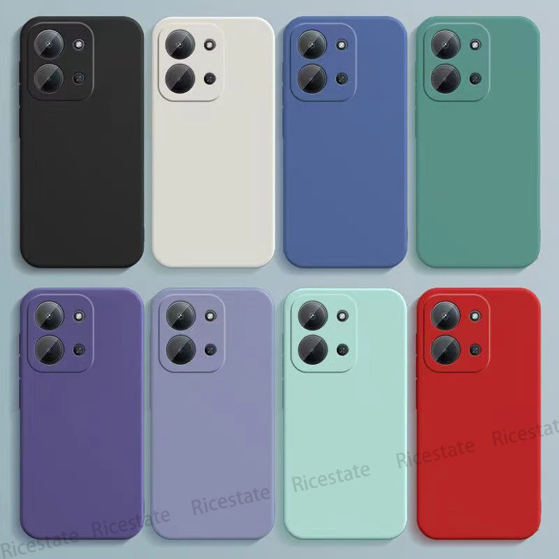 Square Liquid Silicone Matte Bumper Soft TPU Phone Case - Durable Back Cover s Shell