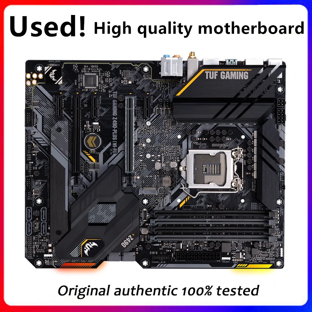 Per Tuf Gaming Z490-Plus (Wi-Fi) Scheda Madre Desktop Intel Z490 128Gb Ddr4 Usata Originale Lga 1200 I7/I5/I3 Usb3.0 Sata3