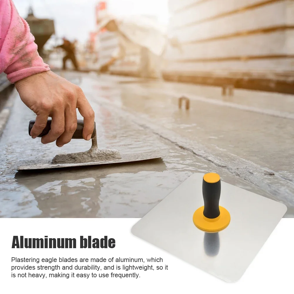 Aluminium Plaster Mortar Board Soft Grip Handle Plastering Hawk Plaster Mortar Board Holder Finishing Plastering Tool plastering trowel