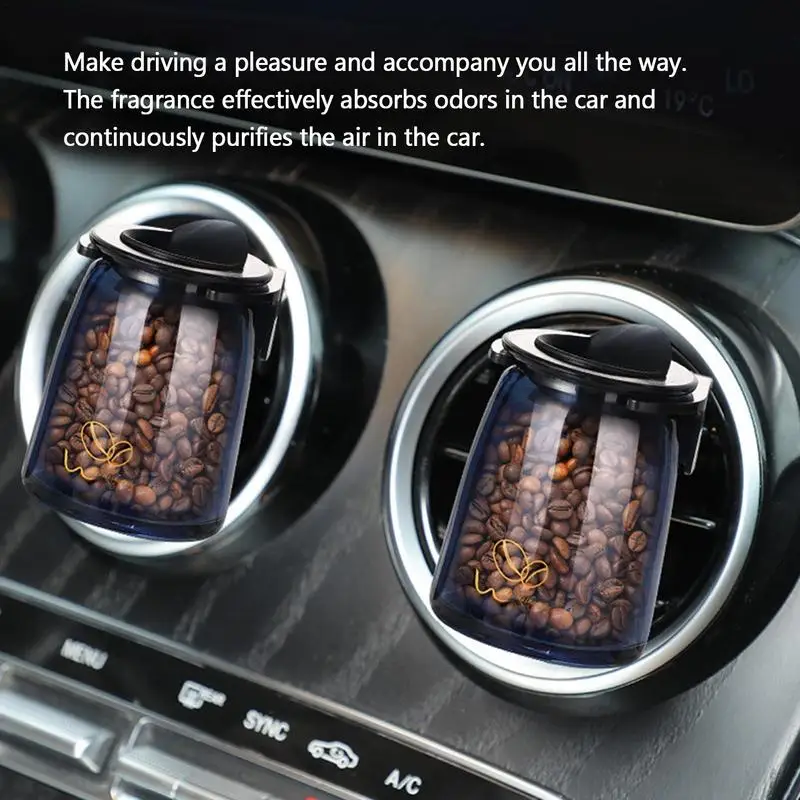 

Automobile air diffuser outlets Solid coffee mellow aromatherapy fragrance diffuser Car decorative air vent clip for vehicles