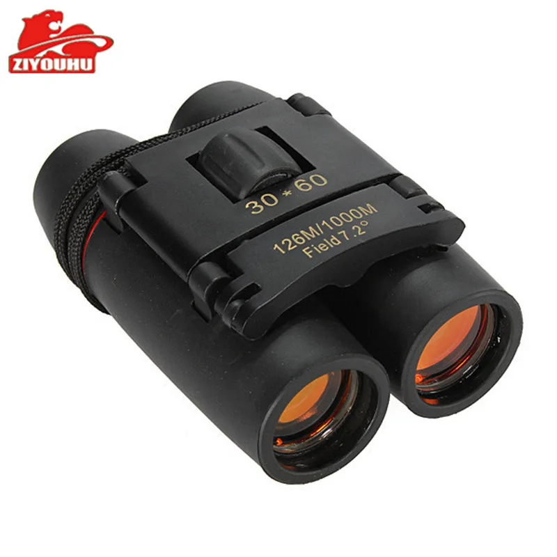 

ZIYOUHU-Compact Binoculars with Optical Zoom Folding Telescope Outdoor Camping Activities, Concert and Game, 30x60, 126 m, 1000m