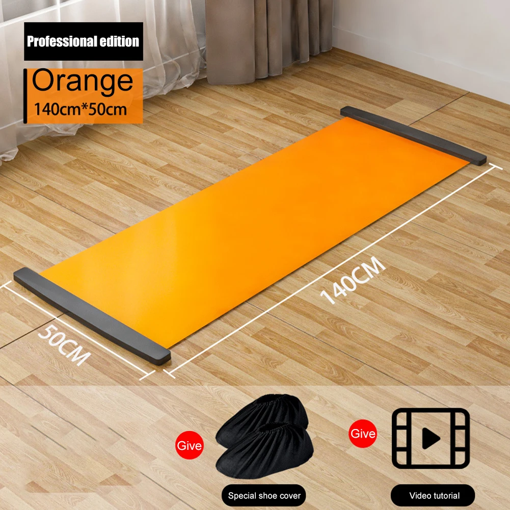 140/180/200cm Multifunctional Yoga Sliding Mat for Balance Trainer Mat Indoor Sliding Fitness Training Board for Leg Exercise yoga sliding mat