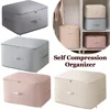 Self Compression Organizer Space Saving Compression Duvet Storage Bag Large Closet Cabinet Organizer Foldable Storage Ppuch 1