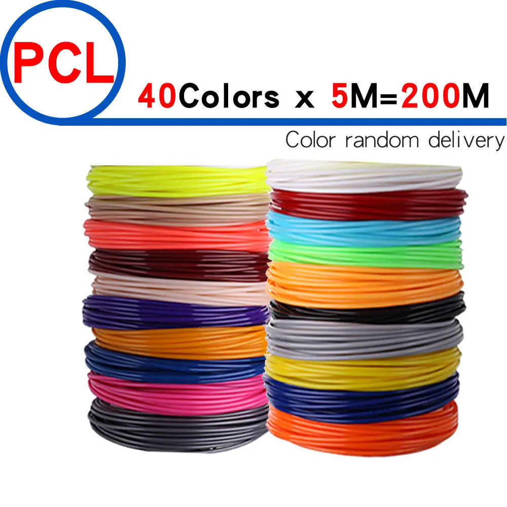 PCL Filament 1.75mm for Low Temperature 3D Pen 20/30 Colors 200M Smokeless  and Tasteless Children's 3D Printing Pen Consumables - AliExpress