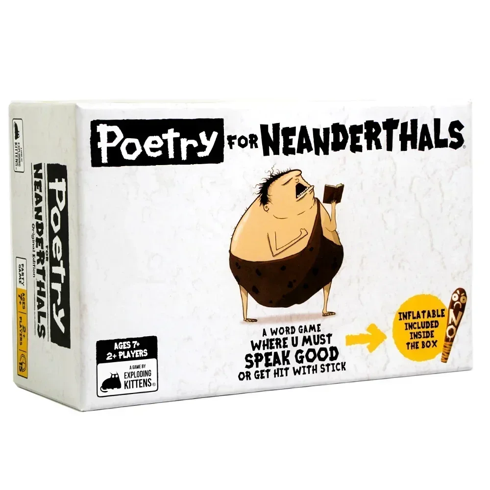 Poetry For Neanderthals Exploding Kittens Family Card Strategy Word Game board game