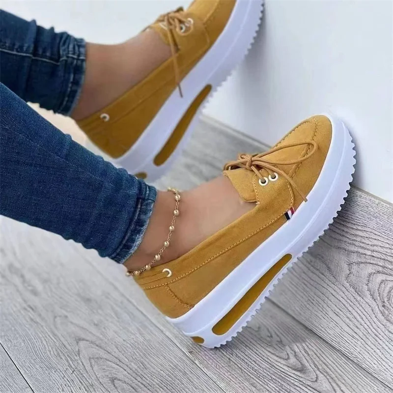 Women Flats Platform Shoes Women Elegant Shoes Woman Spring Casual Flat Shoes Women Non Slip Shoes Zapatillas Mujer