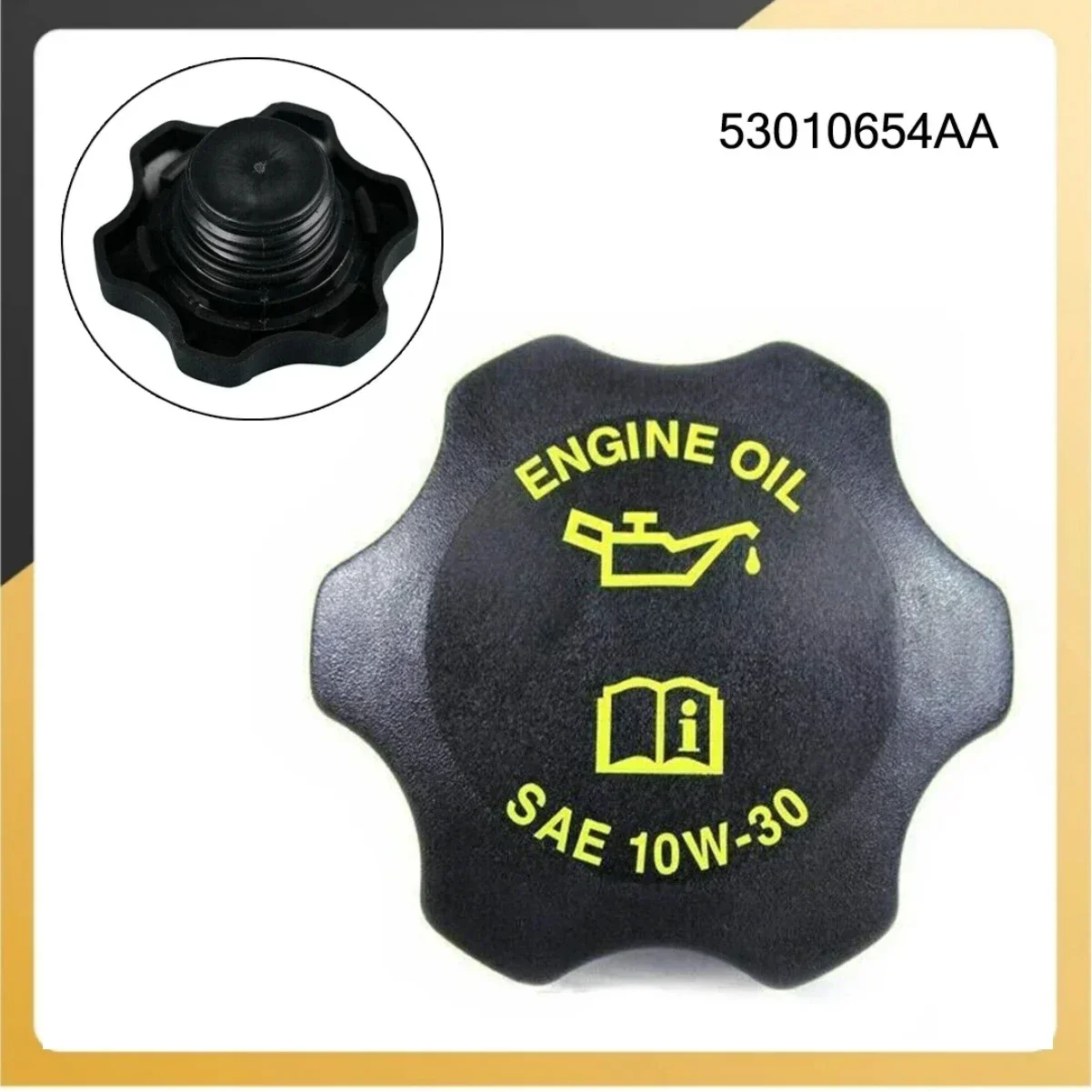 4.0L Oil Filler Cap oil filler cap 1pc for Jeep Cherokee Wrangler Grand Cherokee 1994 2006 53010654AA Replacement Car Accessories