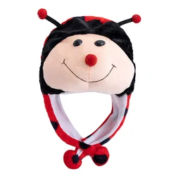 Stylish Unisex 3D Bulls Head Plush Winter Hat - 54cm - 58cm (Seven Bug)