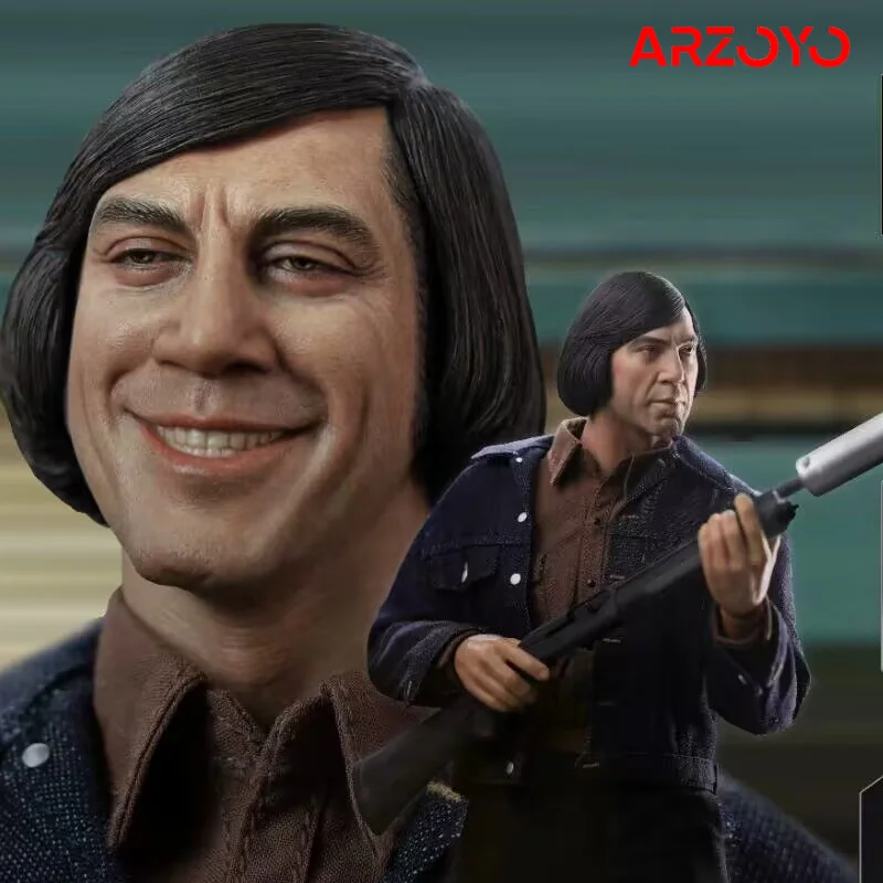 

Q1 2024 PRESENT TOYS PT-sp69 1/6 Anton Chigurh Double Head Action Figure 12'' Male Soldier Figurine Full Set Collectible Model