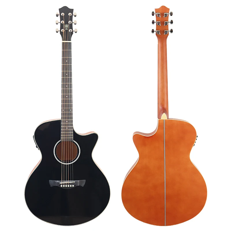 Acoustic Electric Guitar 6 Strings 40/41 Inch Folk Guitar With Bag