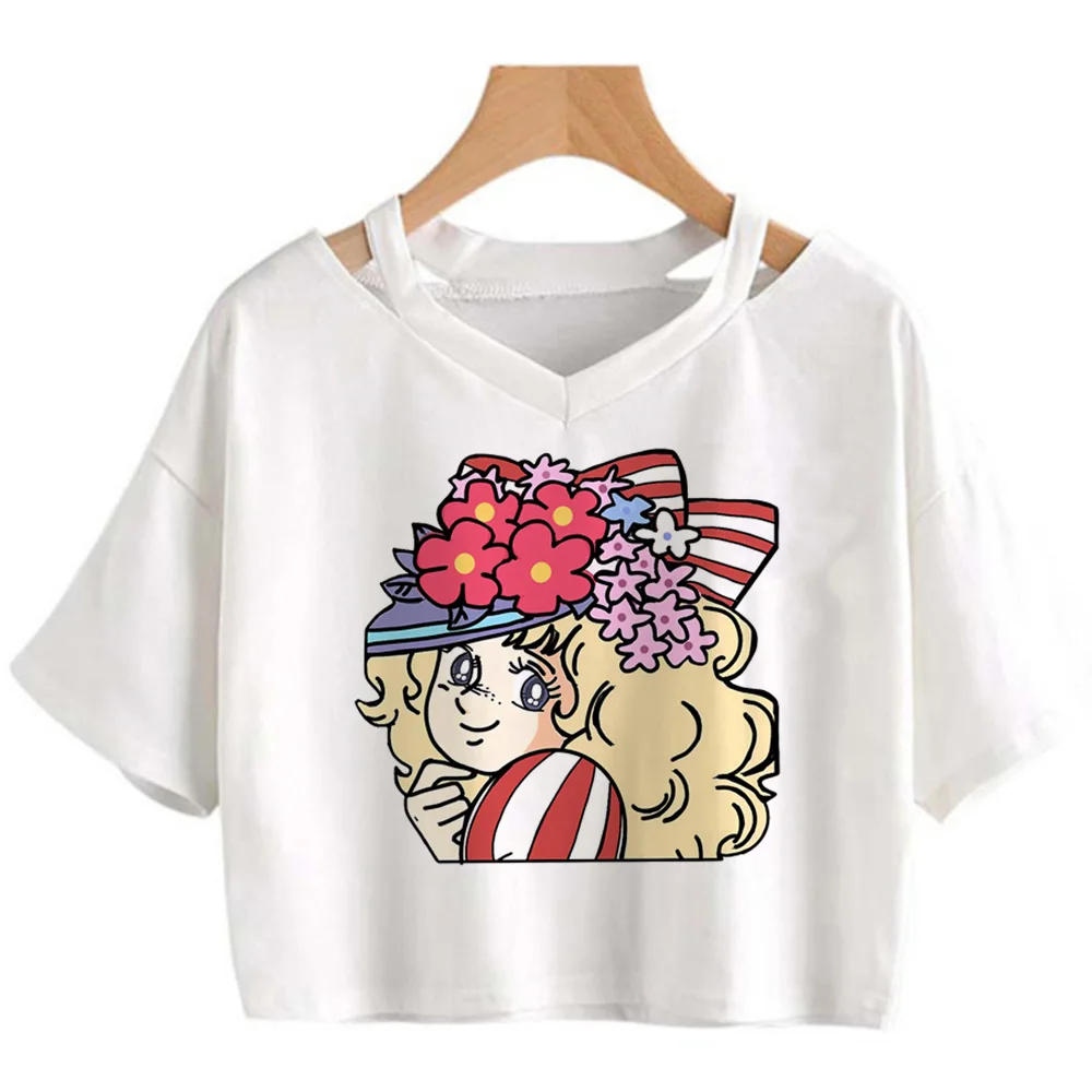 

Candy Candy yk2 2000s fairy grunge crop top Female goth fairy grunge fairycore graphic crop top