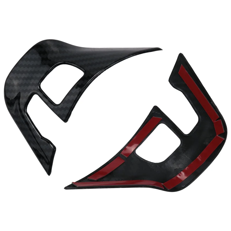 

3Pcs/Set Car Steering Wheel Decoration Cover Trim Sticker Fit for Peugeot 2008 208 308 2014-2018 Carbon